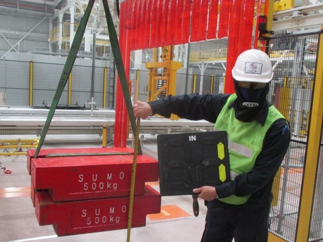 ผลงานทดสอบน้ำหนักเครน ปจ.1 ปจ.2 ตามกฎหมายแรงงาน