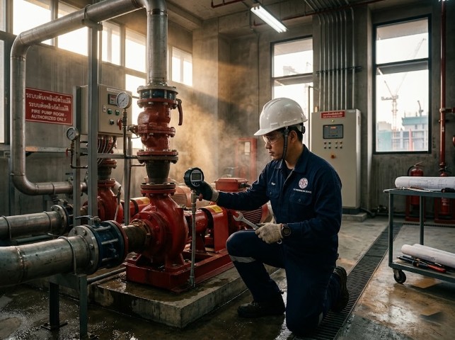 วิศวกรตรวจสอบ Fire Pump