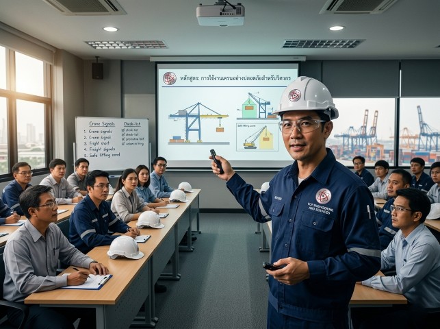 บรรยากาศการอบรมความปลอดภัย