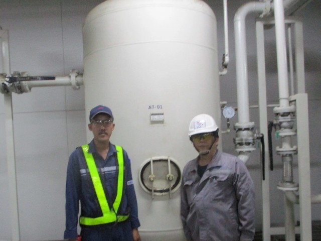 ผลงานตรวจสอบภาชนะรับแรงดัน ถังลมโรงงาน